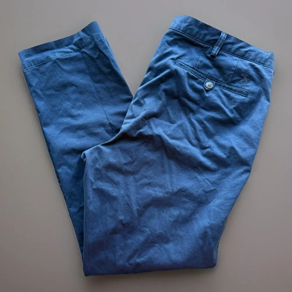 Polo Ralph Lauren Men's The Polo Chino Stretch Slim Fit Size 38x30 Cotton Twill